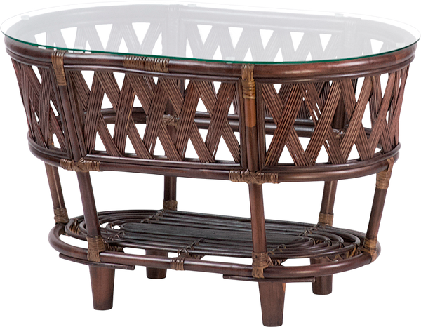 Изображение товара Кофейный столик садовый Мебель Солнца Рузвельт CBN овальный (орех матовый)