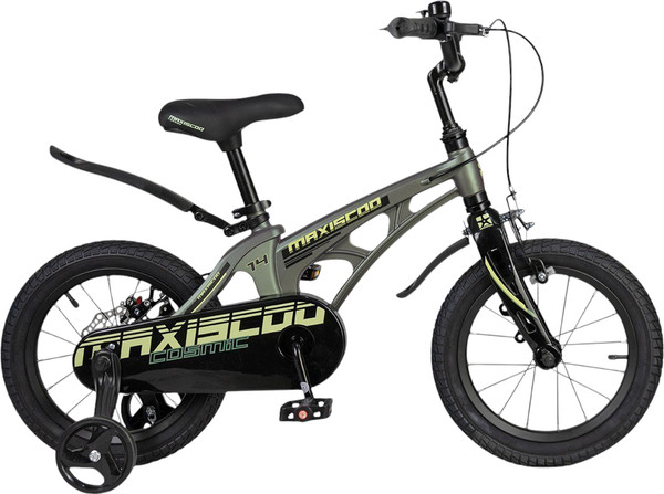 Изображение товара Детский велосипед Maxiscoo Cosmic Стандарт Плюс 14 2025 / MSC-C1442 (темный малахит, разобранный, в коробке)
