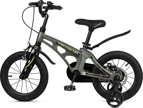 Изображение товара Детский велосипед Maxiscoo Cosmic Стандарт Плюс 14 2025 / MSC-C1442 (темный малахит, разобранный, в коробке)