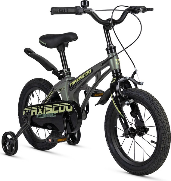 Изображение товара Детский велосипед Maxiscoo Cosmic Стандарт Плюс 14 2025 / MSC-C1442 (темный малахит, разобранный, в коробке)