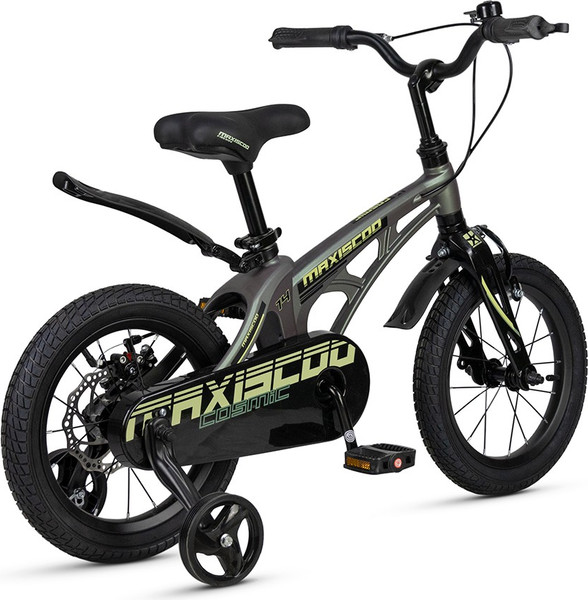 Изображение товара Детский велосипед Maxiscoo Cosmic Стандарт Плюс 14 2025 / MSC-C1442 (темный малахит, разобранный, в коробке)