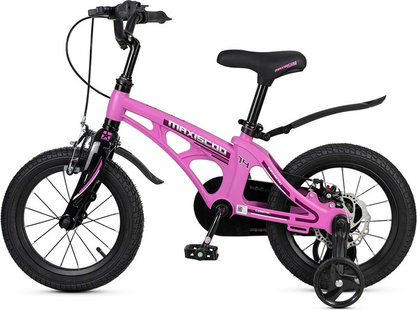 Изображение товара Детский велосипед Maxiscoo Cosmic Стандарт Плюс 14 2025 / MSC-C1443 (розовый матовый, разобранный, в коробке)