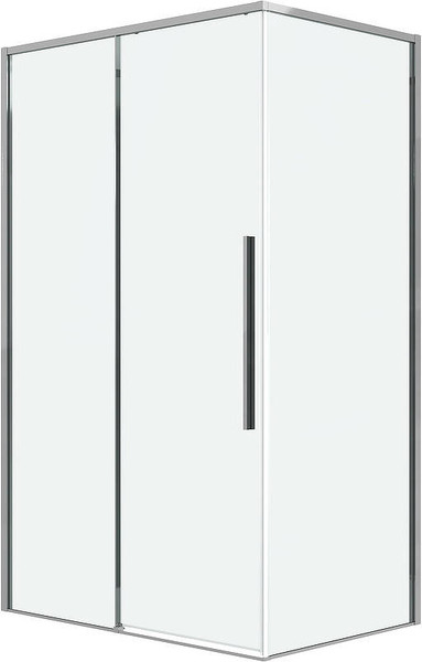 Изображение товара Душевая стенка Grossman Galaxy 100х195 / 200.K33.01.100.10.00 (хром/стекло прозрачное)