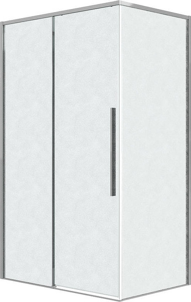 Изображение товара Душевая стенка Grossman Galaxy 100х195 / 200.K33.01.100.10.02 (хром/стекло шиншилла)