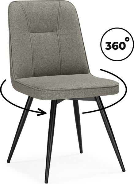 Изображение товара Стул Woodville Texas 3 поворотный / 15891 (светло-серый/черный)