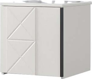 Изображение товара Прикроватная тумба Мебель-КМК 1Д Агата КМК 1001.2 (белый текстурный/дуб полярный)