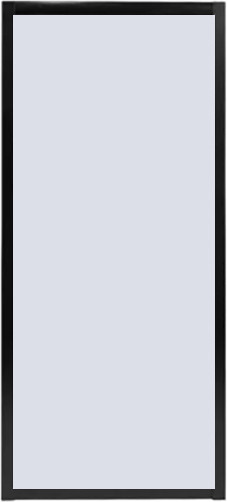 Изображение товара Душевая стенка Grossman Cosmo 100х195 / 200.K33.02.100.21.02 (черный матовый/стекло шиншилла)