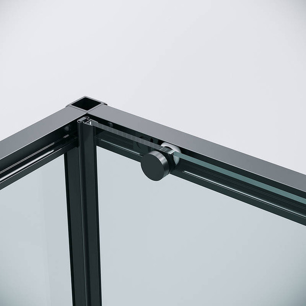 Изображение товара Душевая стенка Grossman Galaxy 100х195 / 200.K33.01.100.21.00 (черный матовый/стекло прозрачное)