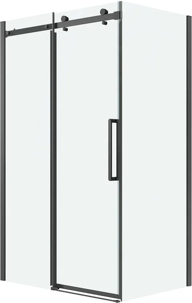 Изображение товара Душевая стенка Grossman Classic 100х195 / 200.K33.04.100.42.00 (графит сатин/стекло прозрачное)