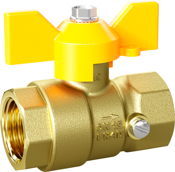 Изображение товара Шаровой кран LD Pride 44.15.В-В.2М.Б GAS Ду 15 М20 Ру 40 / LD 44.352.15.20 (бабочка)
