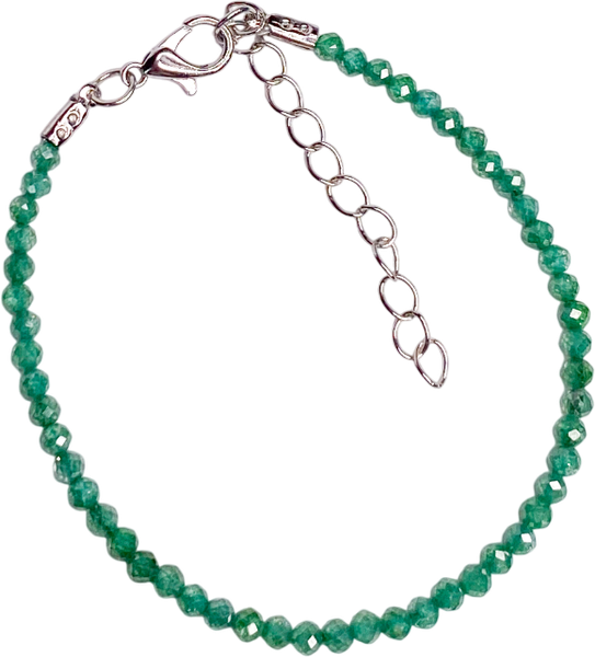 Изображение товара Браслет на ногу Wolves Циркон 5712 (р.23-28, зеленый)