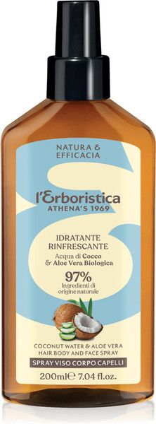 Изображение товара Спрей для тела L'Erboristica с кокосовой водой и алое вера (200мл)