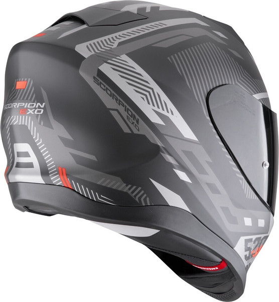 Изображение товара Мотошлем Scorpion Exo Exo-520 Evo Air Ranka (р. S, черный матовый/серебристый/красный)