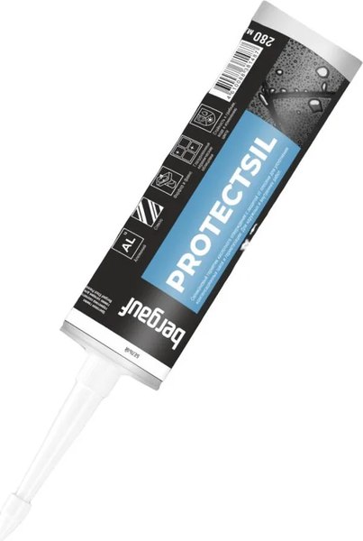 Изображение товара Герметик силиконовый Bergauf Protectsil (280мл, белый)