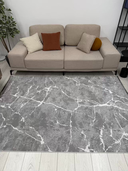 Изображение товара Коврик Radjab Carpet Амаль Прямоугольник 0910A / 13128RK (1.2x1.8, Grey/Cream)
