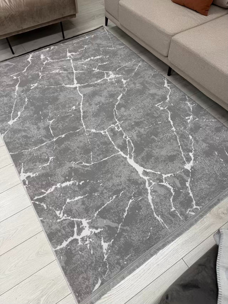 Изображение товара Коврик Radjab Carpet Амаль Прямоугольник 0910A / 13128RK (1.2x1.8, Grey/Cream)