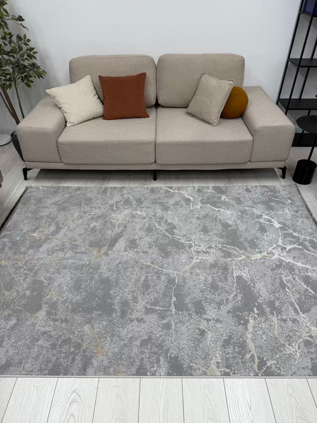 Изображение товара Ковер Radjab Carpet Амаль Прямоугольник 0910A / 13144RK (1.6x3, Grey/Beige)