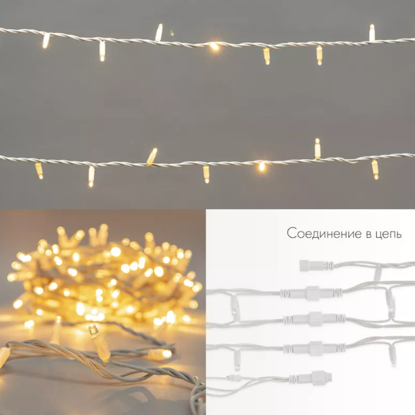 Изображение товара Светодиодная гирлянда Neon-Night Нить 315-181 (20м, желтый)