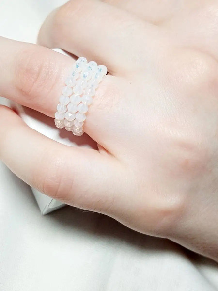 Изображение товара Кольцо Wolves Беломорит Тройное 5843 (р.22-23)