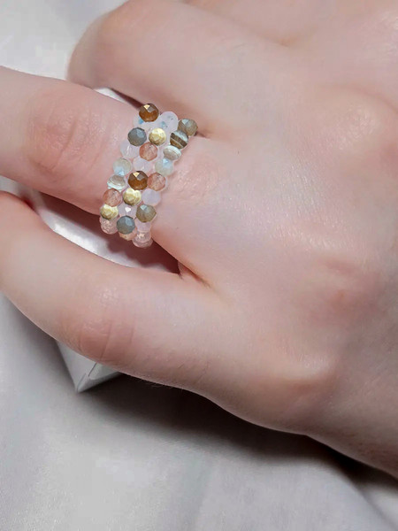 Изображение товара Кольцо Wolves Бразильский Агат Тройное 5872 (р.17-18)