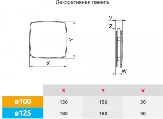 Изображение товара Решетка вентиляционная Awenta PNB125