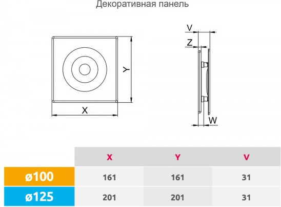 Изображение товара Решетка вентиляционная Awenta POB100