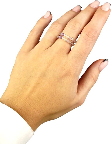 Изображение товара Кольцо Wolves Флюорит Двойное 5561 (р.22-23)