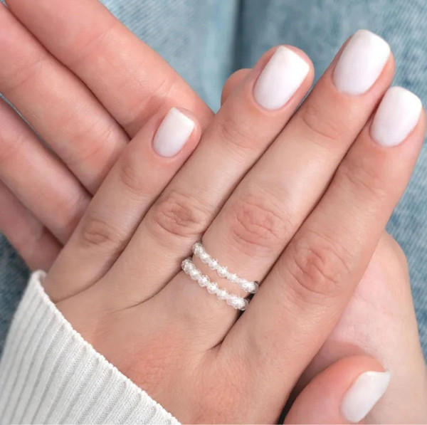 Изображение товара Кольцо Wolves Циркон Двойное 5596 (р.23-24, белый)