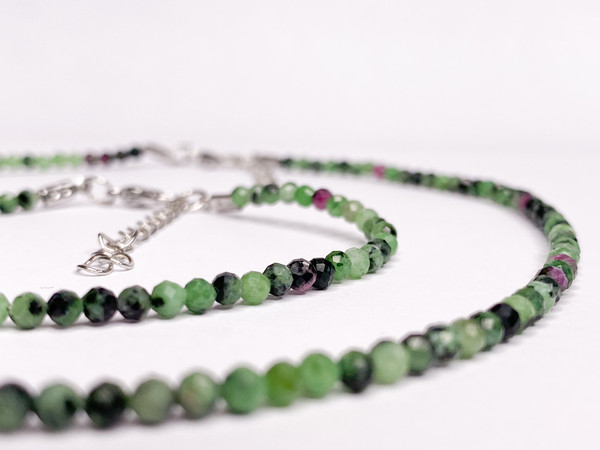 Изображение товара Кольцо Wolves Цоизит Двойное 5761 (р.18-19)