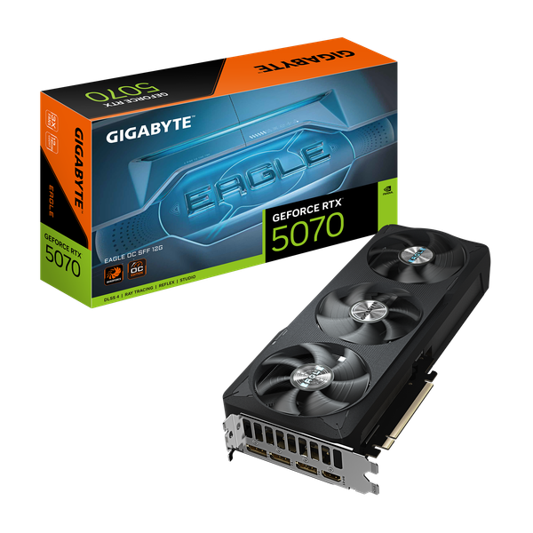 Изображение товара Видеокарта Gigabyte GeForce RTX 5070 Eagle OC SFF 12G (GV-N5070EAGLE OC-12GD)