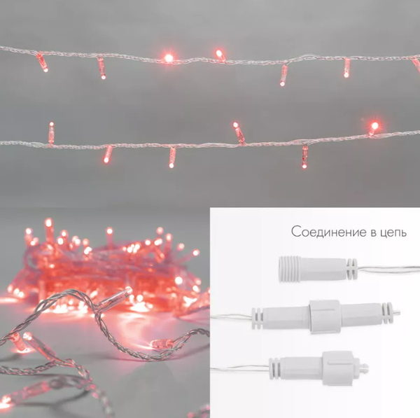 Изображение товара Светодиодная гирлянда Neon-Night Нить 305-282 (10м, красный)