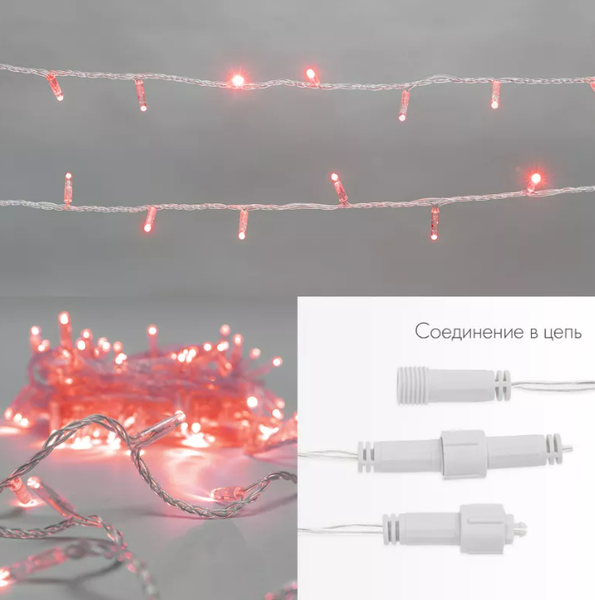 Изображение товара Светодиодная гирлянда Neon-Night Нить 305-252 (10м, красный)