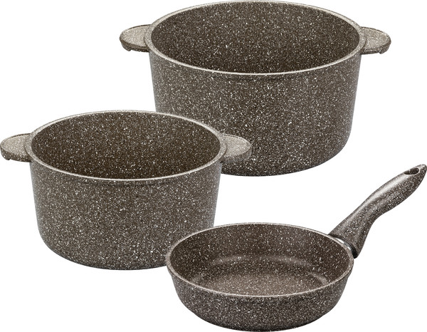 Изображение товара Набор кухонной посуды Elan Gallery Гармония Вкуса / 120440+3 (коричневый опал)