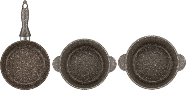 Изображение товара Набор кухонной посуды Elan Gallery Гармония Вкуса / 120440+3 (коричневый опал)