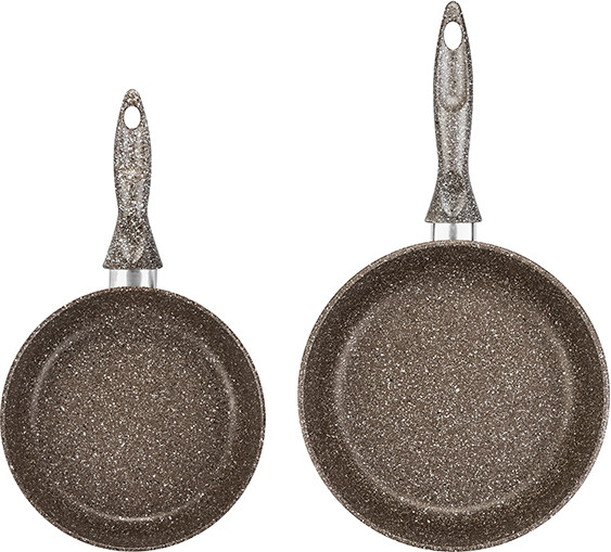 Изображение товара Набор сковородок Elan Gallery Гармония Вкуса / 120309+2 (коричневый опал)