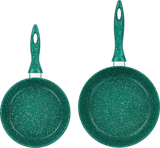 Изображение товара Набор сковородок Elan Gallery Гармония Вкуса / 120631+2 (изумруд)