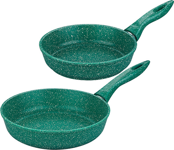 Изображение товара Набор сковородок Elan Gallery Гармония Вкуса / 120631+2 (изумруд)
