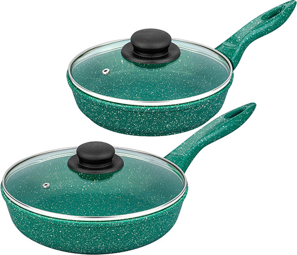 Изображение товара Набор сковородок Elan Gallery Гармония Вкуса / 120631+2 (изумруд)