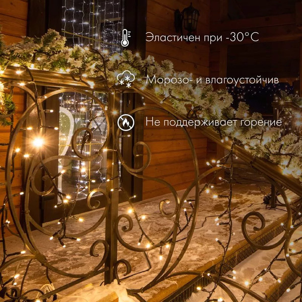 Изображение товара Светодиодная гирлянда Neon-Night Нить 305-183 (10м, синий)