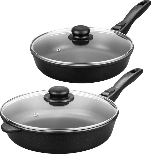 Изображение товара Набор сковородок Elan Gallery Гармония Вкуса / 120303+2 (черный оникс)