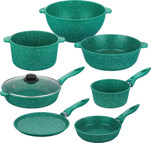 Изображение товара Набор кухонной посуды Elan Gallery 120601+7 (изумруд)