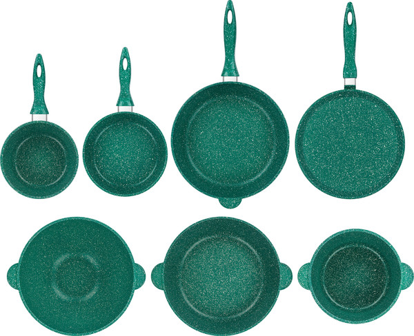 Изображение товара Набор кухонной посуды Elan Gallery 120601+7 (изумруд)