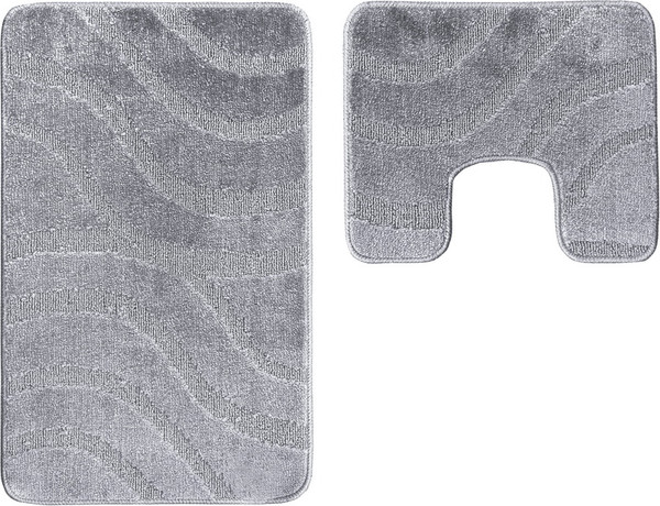Изображение товара Набор ковриков для ванной и туалета Maximus Symphony 2503 (50x80/40x50, Opal Grey)