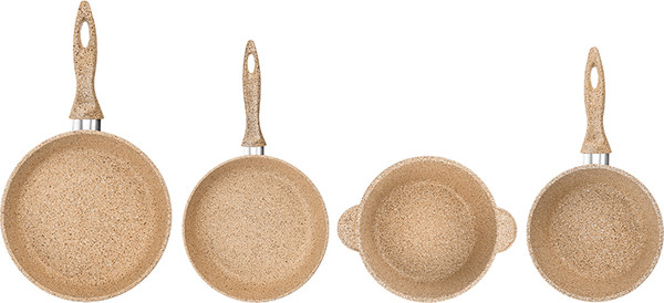 Изображение товара Набор кухонной посуды Elan Gallery 121118+4 (медовый гранит)