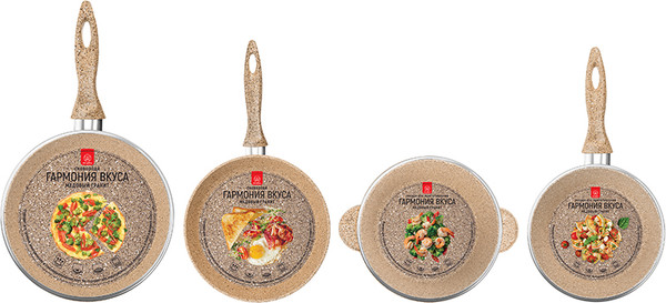 Изображение товара Набор кухонной посуды Elan Gallery 121118+4 (медовый гранит)