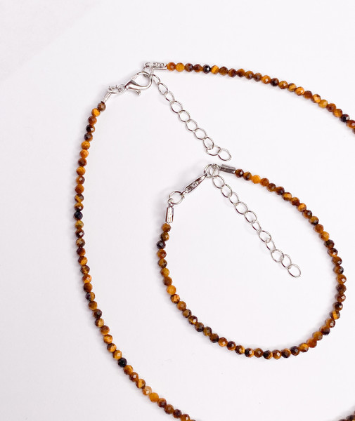 Изображение товара Бусы Wolves Тигровый глаз 5543