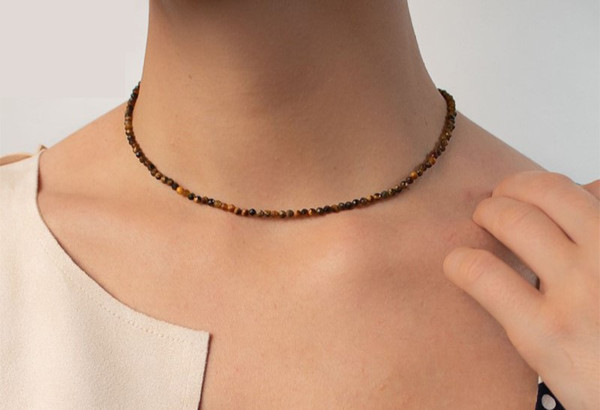 Изображение товара Бусы Wolves Тигровый глаз 5543