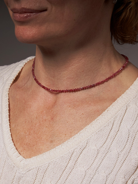 Изображение товара Бусы Wolves Циркон 5747 (красный)