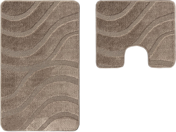 Изображение товара Набор ковриков для ванной и туалета Maximus Symphony 2599 (60x100/50x60, шоколад)