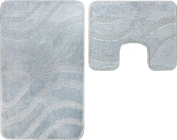 Изображение товара Набор ковриков для ванной и туалета Maximus Symphony 2534 (60x100/50x60, звездно-голубой)